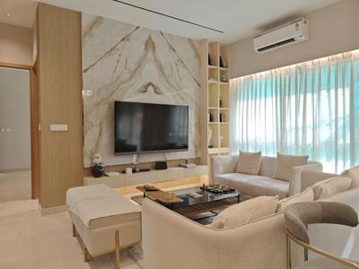 Living Room Image of 1019 Sq.ft 3 BHK Apartment / Flat for sale in Purva Clermont by Puravankara Limited, Chembur Mumbai for Rs. 48700000