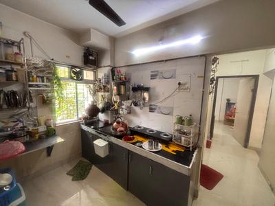 Kitchen Image of 610 Sq.ft 1 BHK Apartment / Flat for rent in Anand Vastu Anand, Kalwa Thane for Rs. 21000