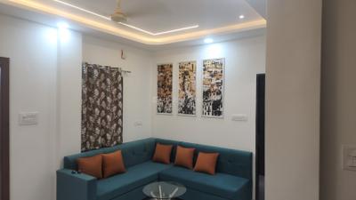 Living Room Image of 500 Sq.ft 1 BHK Builder Floor for rent in Mahalakshmi Nagar Indore for Rs. 19000