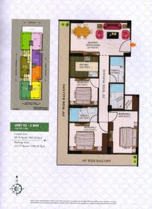 Image of 1302 Sq.ft 3 BHK Apartment / Flat for sale in Gitanjali Shreeniketan, Lukarganj, Allahabad for Rs. 13500000