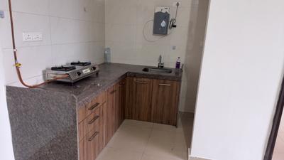Kitchen Image of 786 Sq.ft 1 BHK Apartment / Flat for rent in Duville Riverdale Suites, Kharadi Pune for Rs. 28000