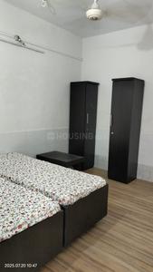 Bedroom Image of Radhey Krishna P.G Service in Memnagar, Ahmedabad
