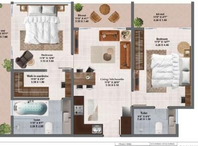 Image of 1561 Sq.ft 2 BHK Apartment / Flat for sale in Morjim, Goa for Rs. 21800000