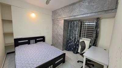 Bedroom Image of 1200 Sq.ft 2 BHK Apartment / Flat for rent in Thanisandra Bengaluru for Rs. 40000