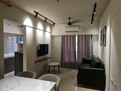 Living Room Image of 650 Sq.ft 2 BHK Apartment / Flat for rent in Meru Codename BKC, Kurla West Mumbai for Rs. 160000