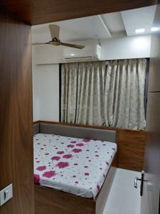 Bedroom Image of 870 Sq.ft 2 BHK Apartment / Flat for rent in Adani Elysium, Shantigram Ahmedabad for Rs. 30000