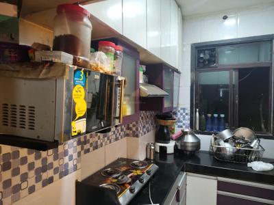 Kitchen Image of 540 Sq.ft 1 BHK Apartment / Flat for rent in Kavya Hill View, Kasarvadavali Thane for Rs. 16120