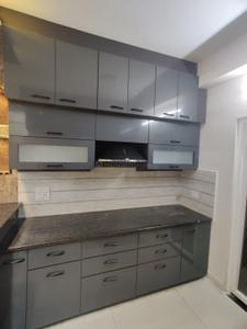 Kitchen Image of 1000 Sq.ft 2 BHK Builder Floor for rent in Satyam The Palm Residency, Mahalgaon Gwalior for Rs. 22000