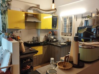 Kitchen Image of 1077 Sq.ft 2 BHK Apartment / Flat for sale in DSR Rainbow Heights, HSR Layout Bengaluru for Rs. 14500000