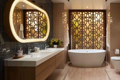 Bathroom Image of 500 Sq.ft 1 BHK Apartment / Flat for rent in Lodha Crown Kolshet, Kolshet Thane for Rs. 21500
