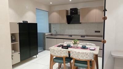 Kitchen Image of 1800 Sq.ft 3 BHK Apartment / Flat for sale in Trinity Sky, Bopal Ahmedabad for Rs. 10000000