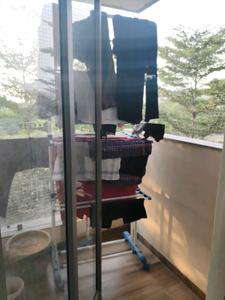 Bedroom Two Image of 1113 Sq.ft 3 BHK Apartment / Flat for rent in JHY Beverly Hills, Nana Chiloda Ahmedabad for Rs. 25000