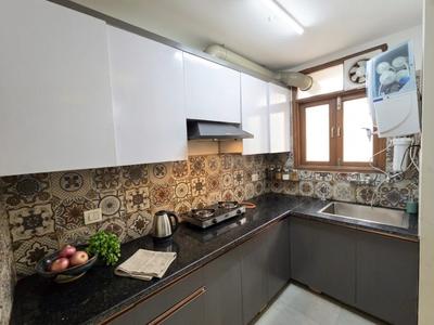 Kitchen Image of 1600 Sq.ft 2 BHK Apartment / Flat for rent in JBMR The Mist, Chhattarpur New Delhi for Rs. 30000