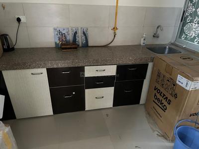 Kitchen Image of 1080 Sq.ft 2 BHK Apartment / Flat for rent in Adani The Meadows, Shantigram Ahmedabad for Rs. 35000