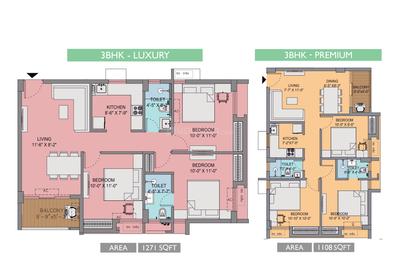 Image of 1013 Sq.ft 2 BHK Apartment / Flat for sale in Dagapur, Siliguri for Rs. 3596150