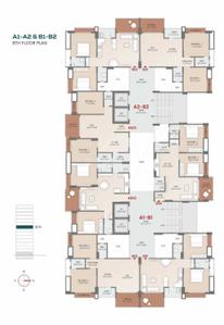 Image of 1107 Sq.ft 2 BHK Apartment / Flat for sale in Althan, Surat for Rs. 4391000