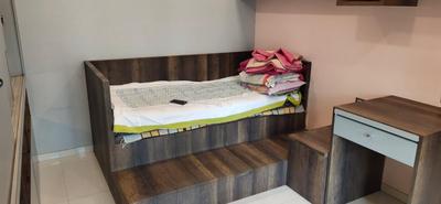 Bedroom Image of 1040 Sq.ft 2 BHK Apartment / Flat for rent in Fenkin Belleza, Kasarvadavali Thane for Rs. 35000