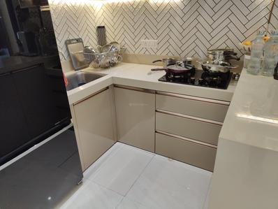 Kitchen Image of 652 Sq.ft 2 BHK Apartment / Flat for sale in Crown Lodha Quality Home Tower 2, Thane West Thane for Rs. 11000000