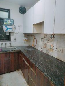 Kitchen Image of 550 Sq.ft 1 BHK Builder Floor for rent in Indirapuram Ghaziabad for Rs. 15000
