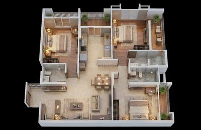Image of 3560 Sq.ft 4 BHK Duplex for sale in The Bapu Park, Mahaveer Colony Park, Udaipur for Rs. 19200000