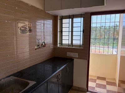 Kitchen Image of 600 Sq.ft 1 BHK Independent House for rent in Somashetti Halli, Bengaluru North Bengaluru for Rs. 12000