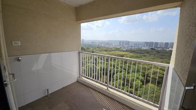 Balcony Image of 1050 Sq.ft 2 BHK Apartment / Flat for rent in Sharada Myria B And C Building, Dhayari Pune for Rs. 18500
