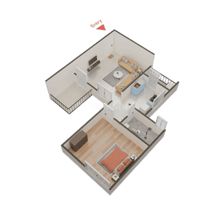 Image of 1495 Sq.ft 2 BHK Apartment / Flat for sale in Linux IOS Prime, Tathawade, Pune for Rs. 7800000
