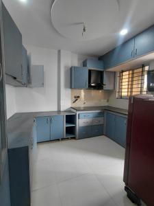 Kitchen Image of 650 Sq.ft 1 BHK Builder Floor for rent in Mahalakshmi Nagar Indore for Rs. 20000