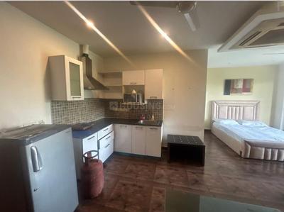 Kitchen Image of 1200 Sq.ft 1 BHK Builder Floor for rent in Greater Kailash New Delhi for Rs. 65000