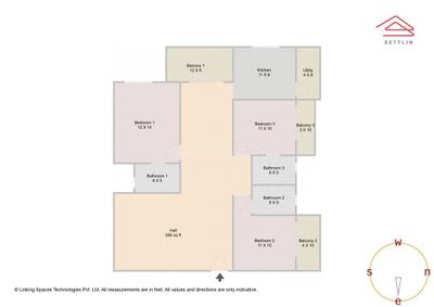 Image of 1734 Sq.ft 3 BHK Apartment / Flat for sale in Majestic Fortune by Majestic Developer, JP Nagar, Bengaluru for Rs. 20000000