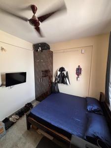 Bedroom Image of 350 Sq.ft 1 RK Apartment / Flat for rent in Domlur Layout Bengaluru for Rs. 28000