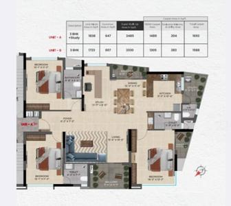 Image of 2330 Sq.ft 3 BHK Apartment / Flat for sale in Nungambakkam, Chennai for Rs. 70000000