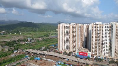 Balcony Image of 1100 Sq.ft 3 BHK Apartment / Flat for rent in Sunteck Maxx World, Naigaon East Naigaon for Rs. 21000