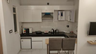Kitchen Image of 506 Sq.ft 1 RK Apartment / Flat for sale in Nimbus The Golden Palms Tower O, Sector 168 Noida for Rs. 6600000