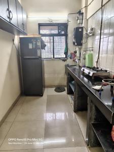 Kitchen Image of 650 Sq.ft 1 BHK Apartment / Flat for rent in Sanpada Navi Mumbai for Rs. 40000