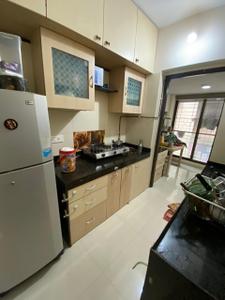 Kitchen Image of 800 Sq.ft 1.5 BHK Apartment / Flat for rent in Omkar Raga, Chembur Mumbai for Rs. 60000