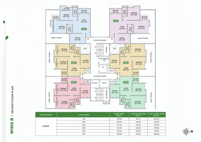 Image of 857 Sq.ft 2 BHK Apartment / Flat for sale in Anshul Unity Towers, Handewadi, Pune for Rs. 4900000