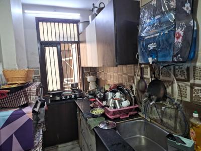 Kitchen Image of 630 Sq.ft 3 BHK Builder Floor for sale in Burari New Delhi for Rs. 2800000