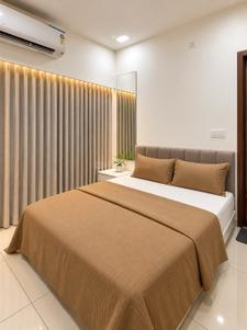 Bedroom Image of 1500 Sq.ft 3 BHK Apartment / Flat for rent in Adani Amogha, Shantigram Ahmedabad for Rs. 60000