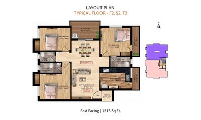 Image of 1031 Sq.ft 2 BHK Apartment / Flat for sale in Tambaram, Chennai for Rs. 8763500