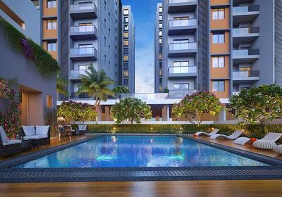 Image of 1500 Sq.ft 3 BHK Apartment / Flat for rent in Vision Greenville, Hadapsar, Pune for Rs. 43000