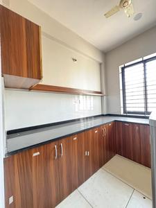 Kitchen Image of 900 Sq.ft 2 BHK Builder Floor for rent in Gyansheela Ridhi Sidhi, Telephone Nagar Indore for Rs. 20000