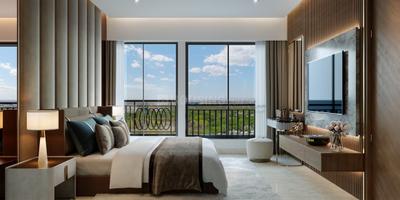 Bedroom Image of 1000 Sq.ft 2 BHK Apartment / Flat for sale in Shapoorji Pallonji Joyville Hadapsar Annexe, Shewalewadi Pune for Rs. 8100000
