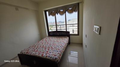 Bedroom Image of 1305 Sq.ft 2 BHK Apartment / Flat for rent in Gayatri Maitri Shiv Greens, Motera Ahmedabad for Rs. 25000