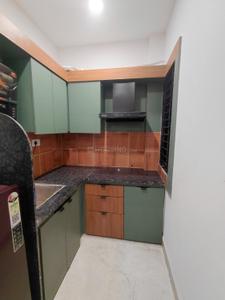 Kitchen Image of 250 Sq.ft 1 RK Builder Floor for rent in Mahalakshmi Nagar Indore for Rs. 12999