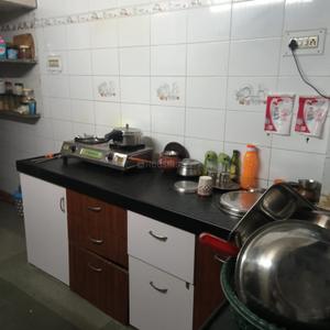 Kitchen Image of 1000 Sq.ft 1 BHK Builder Floor for rent in Ghatlodiya Ahmedabad for Rs. 12000
