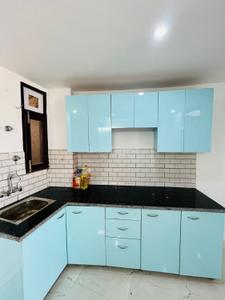 Kitchen Image of 600 Sq.ft 1 BHK Builder Floor for rent in Said-Ul-Ajaib New Delhi for Rs. 12000