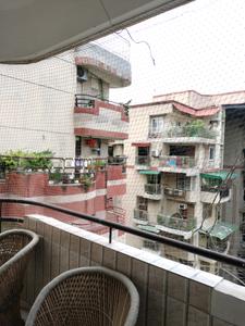 Bedroom Two Image of 1800 Sq.ft 3 BHK Apartment / Flat for rent in Satyam Apartment by Satyam Developers , Sector 18 Dwarka New Delhi for Rs. 49000