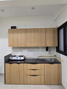 Kitchen Image of 550 Sq.ft 1 BHK Builder Floor for rent in Nipania Indore for Rs. 20000
