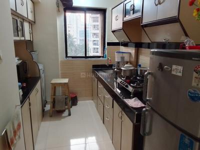 Kitchen Image of 810 Sq.ft 1.5 BHK Apartment / Flat for sale in Krishna Greenland, Kasarvadavali Thane for Rs. 7500000